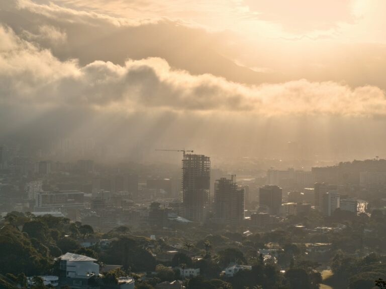 Vista de Caracas, fotografía de archivo, no corresponde al regreso de la dirigente