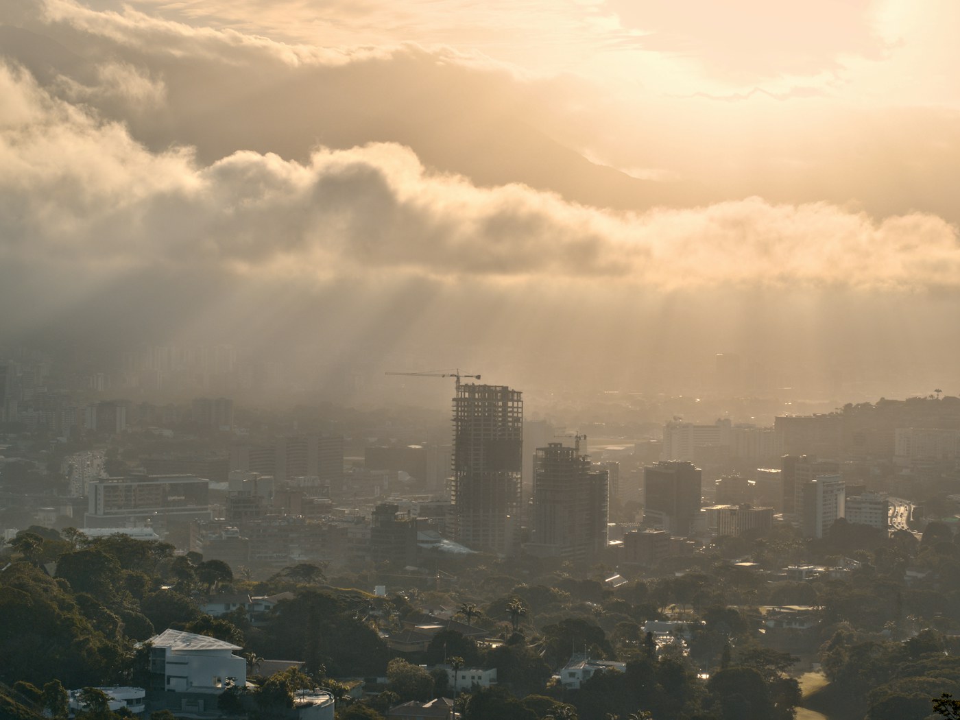Vista de Caracas, fotografía de archivo, no corresponde al regreso de la dirigente