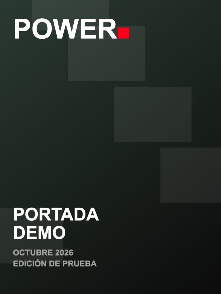 Portada de demostración de POWER Revista, Octubre 2026